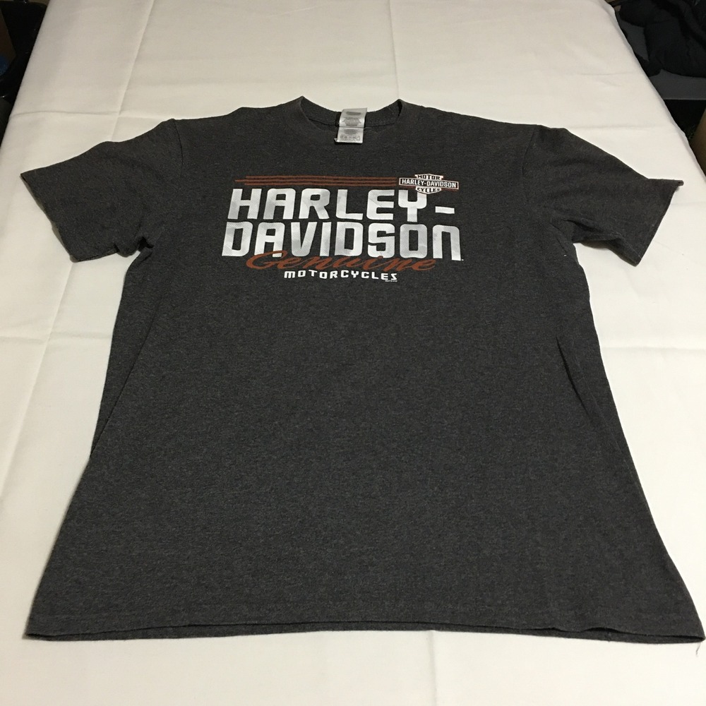 Harley Davidson T-Shirt Mens Large Charcoal Daytona Beach Florida
